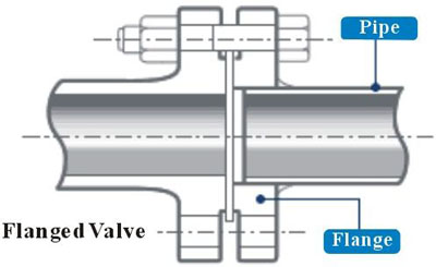 Flanged Connection Sectional View
